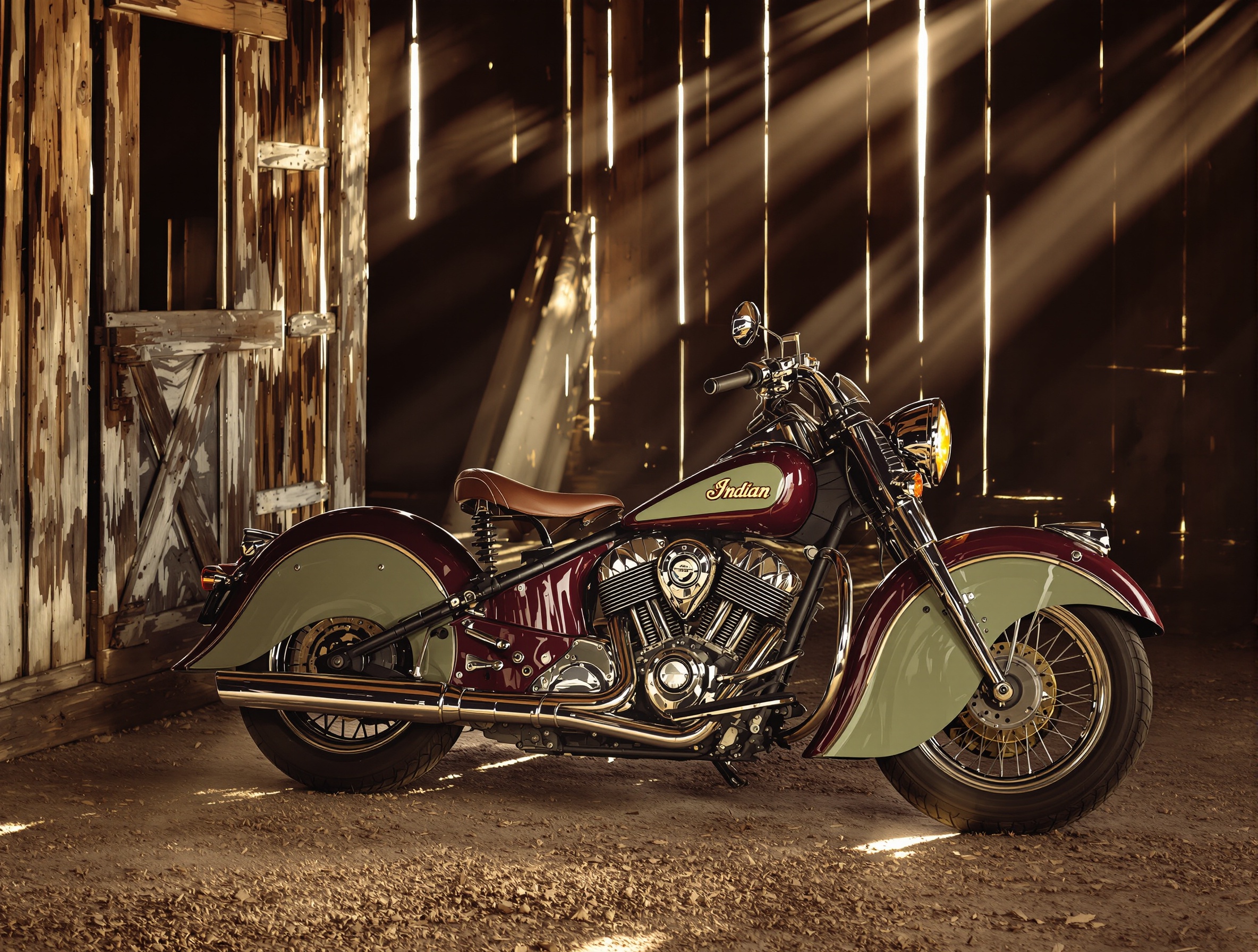 1940s Indian Chief in barn